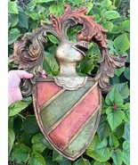 Vintage Segura Studios Fiberglass Armorial Crest Sheild Coat of Arms MCM... - $256.75