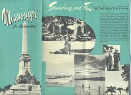 Mississippi for Relaxation &amp; Recreation Brochure 1940s - $13.86