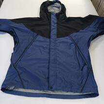 REI Elements RN#37249 Unisex Blue/Black Under Arms Zipper Hooded Jacket Size L image 13