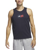 adidas Men&#39;s American Flag Tank Legend Ink-Medium - £14.83 GBP