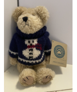 Boyds Bear Collection Breezy Frostman Snowman on Blue Sweater 91522 - £10.74 GBP