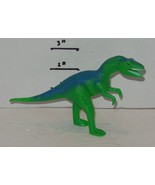 2&quot; Tyrannosaurus T REX Dinosaur Jurassic Figure green blue Cake Topper - €9,06 EUR