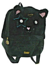 Betsey Johnson Black Faux Fur Cat Unicorn Lg Backpack Pockets Luv Betsey 13x15&quot; - £45.36 GBP
