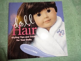 DOLL HAIR-STYLING BOOK + AMERICAN GIRL-sized fashions - £7.86 GBP