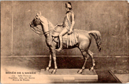 Postcard Napoleon Horseback Bronze Cardboard Sepia  Dated 1909 5.5 x 3.5 inches - £4.68 GBP