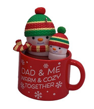 Hallmark Keepsake Christmas Ornament 2023, Dad &amp; Me Hot Cocoa Mug - £12.65 GBP