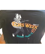 Elvis Presley Week Aug 9-17, &#39;97 on Extra Large (XL) Black Short Sleeve ... - €20,84 EUR