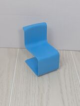 Mattel Vintage 1973 Blue Barbie Doll  Kitchen Chair Plastic - $6.92