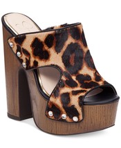 Women&#39;s Jessica Simpson Wynne2 Sandals, Size 8.5 Leopard Prnt Black JS-WYNNE2 - £78.59 GBP