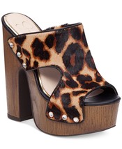 Women&#39;s Jessica Simpson Wynne2 Sandals, Size 8.5 Leopard Prnt Black JS-WYNNE2 - £74.65 GBP