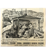1886 Lundborg&#39;s Perfume &amp; Cologne Advertisement Victorian Beauty Edenia ... - €17,17 EUR