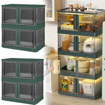 4 Pack 19 Gal Stackable Closet Organizers Collapsible Clear Plastic Stor... - $216.99