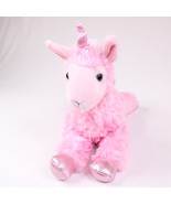 Aurora Llama Unicorn Pink Plush Stuffed Animal 12&quot; Inch Long With Shiny ... - $8.33