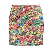 Talbots Pencil Skirt Size 6P Petite Colorful Floral Womens Lined Stretch 27&quot; W - £12.34 GBP