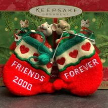 Close-Knit Friends Hallmark Ornament, Mice In Mittens Give One Keep One ... - $11.88