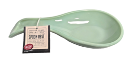 TableCraft Jadeite Collection Green Glass Spoon Rest 8-in Utensil Holder... - $350.71 MXN