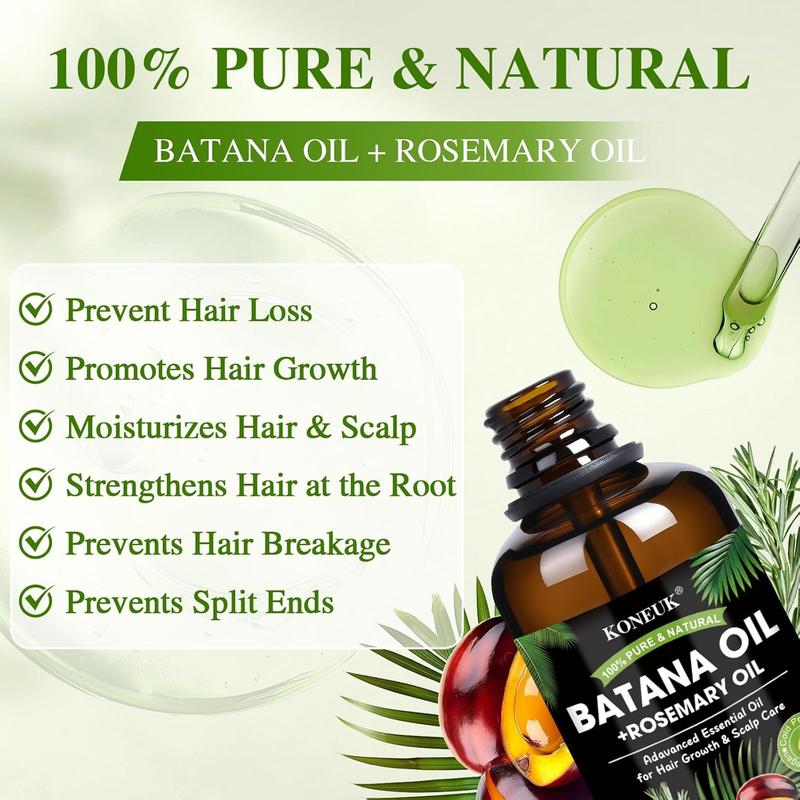Batana Oil for Hair Growth and Rosemary Oil for Hair Growth, Nourish Dry Damaged Item image 2