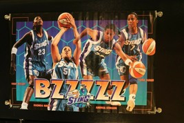 Charlotte Sting BZZZZ Womens Basketball WNBA Sports Poster HTF 6139 - £15.87 GBP
