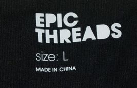 Epic Threads 100138432BO Deep Black Gray Short Sleeve Large T-Shirt image 3