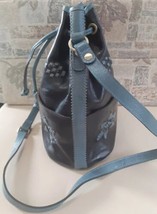 Patricia Nash Vintage Brindisi Midnight Drawstring Bucket Bag P41206 U2 - £77.89 GBP