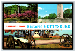 Greetings From Historic Gettysburg, Pennsylvania  Postcard Unposted - £3.89 GBP