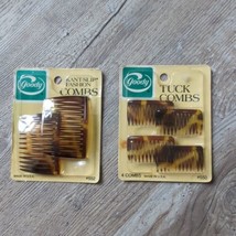 Goody Kant Slip Combs 2 packs Brown Vintage #550 #552 60s 70s NOS Made In USA - £19.65 GBP
