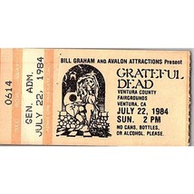 Grateful Dead Mail Orden Concierto Ticket Stub Julio 22 1984 Ventura California - £40.18 GBP