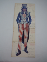Franz Huld Uncle Sam Puzzle circa 1909 Set of 4 Undivided Back Postcards - $158.39