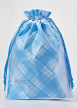 Korea Brand HOOG Plastic Drawstring Pouch Swimming Bag 33cmx26cm Blue HB... - $20.69+