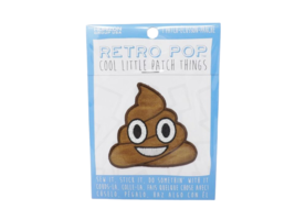 Retro Pop Cool Little Patch Things Applique - New - Emoji Poop - £4.83 GBP