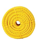 Koch Industries 5000836 Yellow Polypropylene Twisted Rope, 1/4 in. x 100... - $512.66 MXN