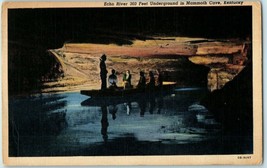 Echo River 300 ft underground n Mammoth Cave Kentucky Postcard Posted 1953 - £11.83 GBP