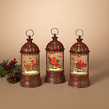 Muscial Birdcage style snow globe with Cardinals - £71.90 GBP