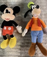 Disney Mickey Mouse &amp; Goofy Plush Stuffed Animal Toy Set Collectible - $11.87
