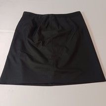 Nine West Women's Back Zip & Side Slit Black Skirt Only Size 16 image 6
