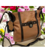 BROWN LT MEDIUM COWHIDE LEATHER STYLISH CROSS BODY SHOULDER MESSENGER BAG - $42.06