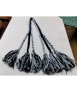 Native American 51&quot; Woven Yarn Belt Black Blue Boys Sash Ballstick Regalia - $82.71 CAD