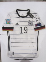 Leroy Sane Germany Euro Qualifies Match Slim White Home Soccer Jersey 2020-2021 - £78.18 GBP
