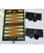 VTG ALL-MART Bakelite Backgammon Corkboard Butterscotch Emerald Green Swirl - £155.33 GBP