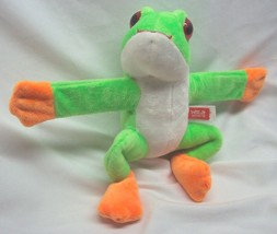 K&amp;M International Wild Republic Huggers Green Tree Frog 8&quot; Plush Stuffed Animal - £11.63 GBP