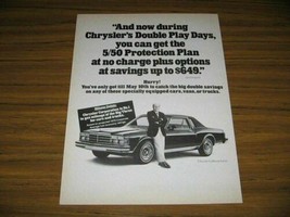 1979 Print Ad The &#39;79 Chrysler Le Baron Sedan Joe Garagiola - $10.54
