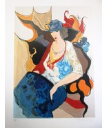 Itzchak Tarkay&quot;Five Graces&quot; Lady in pretty dress &amp; hat Hand Signed/# Ser... - $236.95 CAD