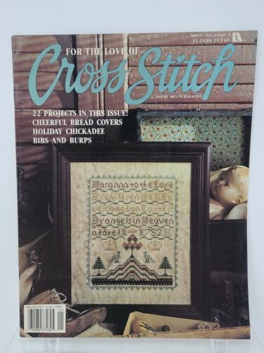 January 1991 For the Love of Cross Stitch Back Issue Pattern Magazine Bread Bibs - $7.91