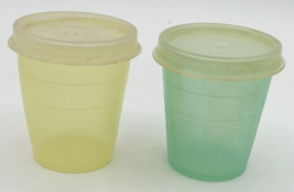 Vintage Tupperware Set of Two Mini Condiment Cups 201-49 &amp; 201-52 SKU U149 - £10.38 GBP