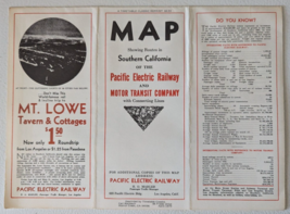 Vintage Southern California Pacific Electric Railway Map Brochure Reprint - $59.09