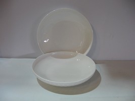 NEW Mikasa TRELLIS Set of 2 Pasta Bowls 9&quot; Bone China White - £31.96 GBP