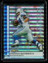 2009 Topps Finest Refractor Football Card #20 Marion Barber Iii Dallas Cowboys - £8.75 GBP