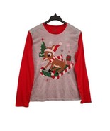 Briefly Stated Mens Medium Rudolph The Red Nosed Reindeer Christmas Slee... - £12.97 GBP