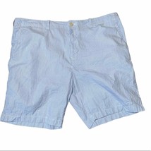 Tommy Hilfiger Seersucker striped blue and white Bermuda style shorts size 40 - £16.96 GBP