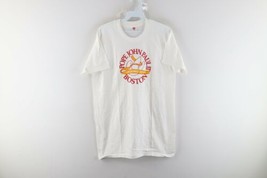 Vtg 70s Mens Medium Pope John Paul II Boston 1979 Spell Out T-Shirt White USA - £94.92 GBP